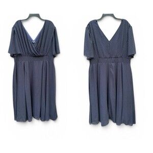 Vintage Retro Inspired Polka Dot Chiffon Midi Dress Retro Wedding Guest Plus 20